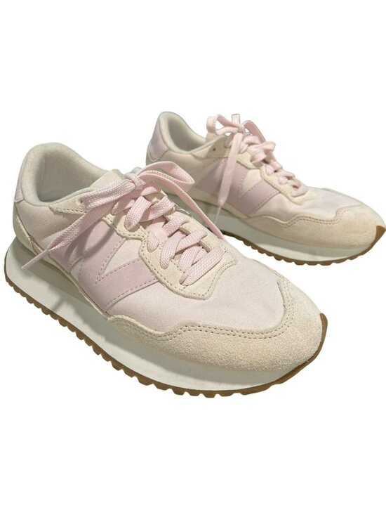 New Balance Shoes - New Balance Womens WS327 Sneakers Size 7.5 Pink Suede & Mesh Casual Shoes